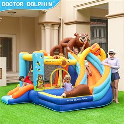 Doctor Dolphin Bouncer Honey Bear incl. 450W blower